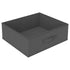 Storage Rack with 4 Fabric Baskets Steel Gray