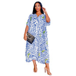 Stylish Leopard Print Oversized Irregular Long Dress