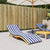 Sun Lounger Cushion Blue&White Stripe Oxford Fabric