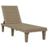 Sun Lounger Light Brown 61"x22.8"x32.7" Polypropylene