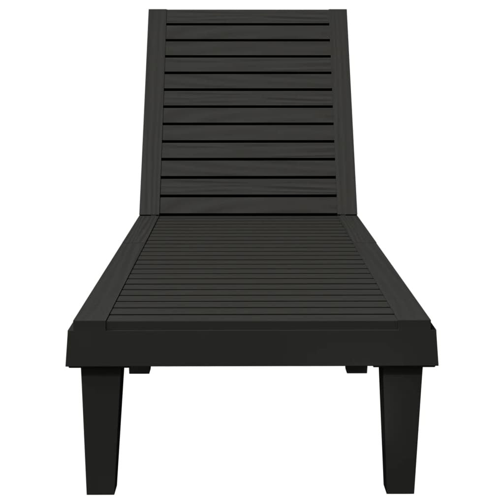 Sun Loungers 2 pcs Black 61