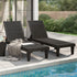 Sun Loungers 2 pcs Black 61"x22.8"x32.7" Polypropylene