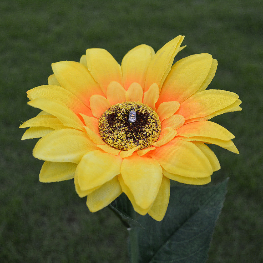 Sunflower Garden Solar Light Decoration for Outdoor Backyard Patio Porch 26 Inches - WoodPoly.com