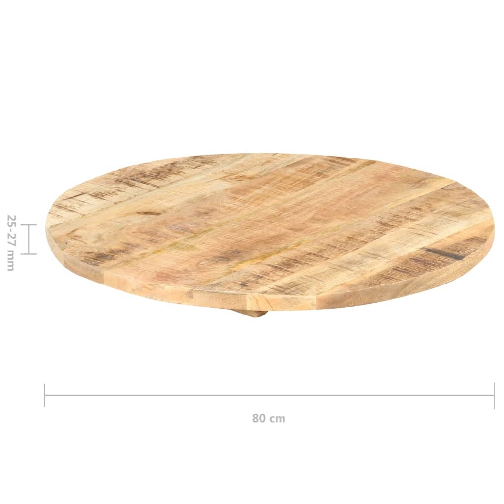 Table Top Solid Mango Wood Round 0.98