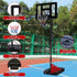 Teenagers Portable Basketball Hoop Height Adjustable basketball hoop stand 7.5ft - 10ft with 44 Inch Backboard and Wheels for Adults Teens