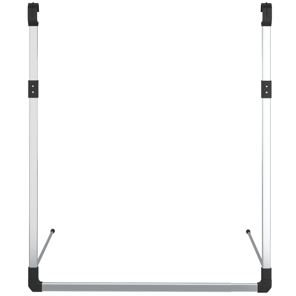 Telescopic Wardrobe Hanging Rail Silver