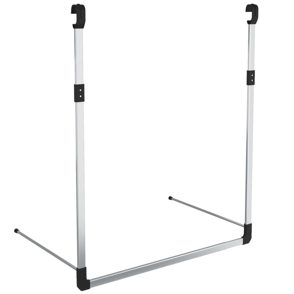 Telescopic Wardrobe Hanging Rail Silver