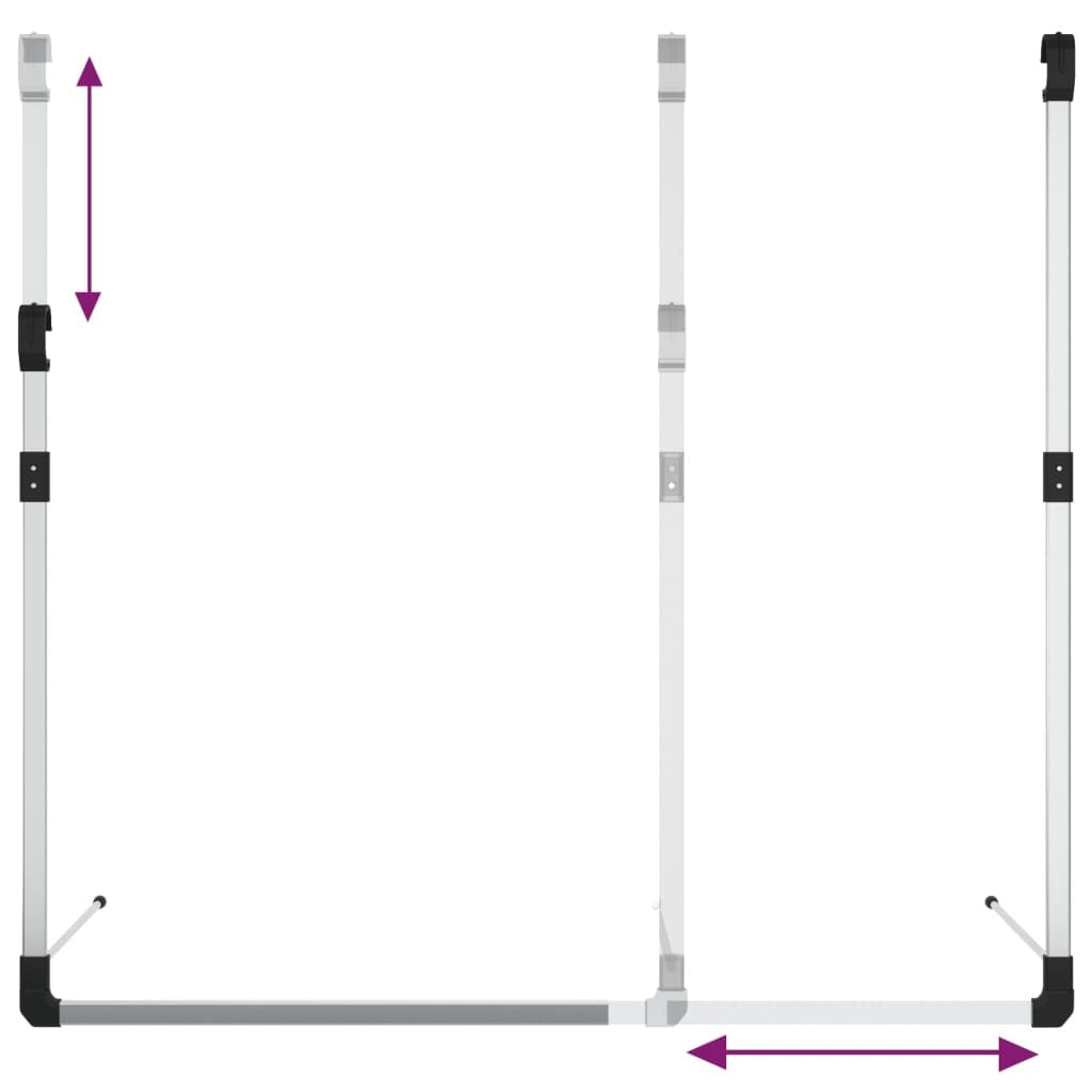 Telescopic Wardrobe Hanging Rail Silver