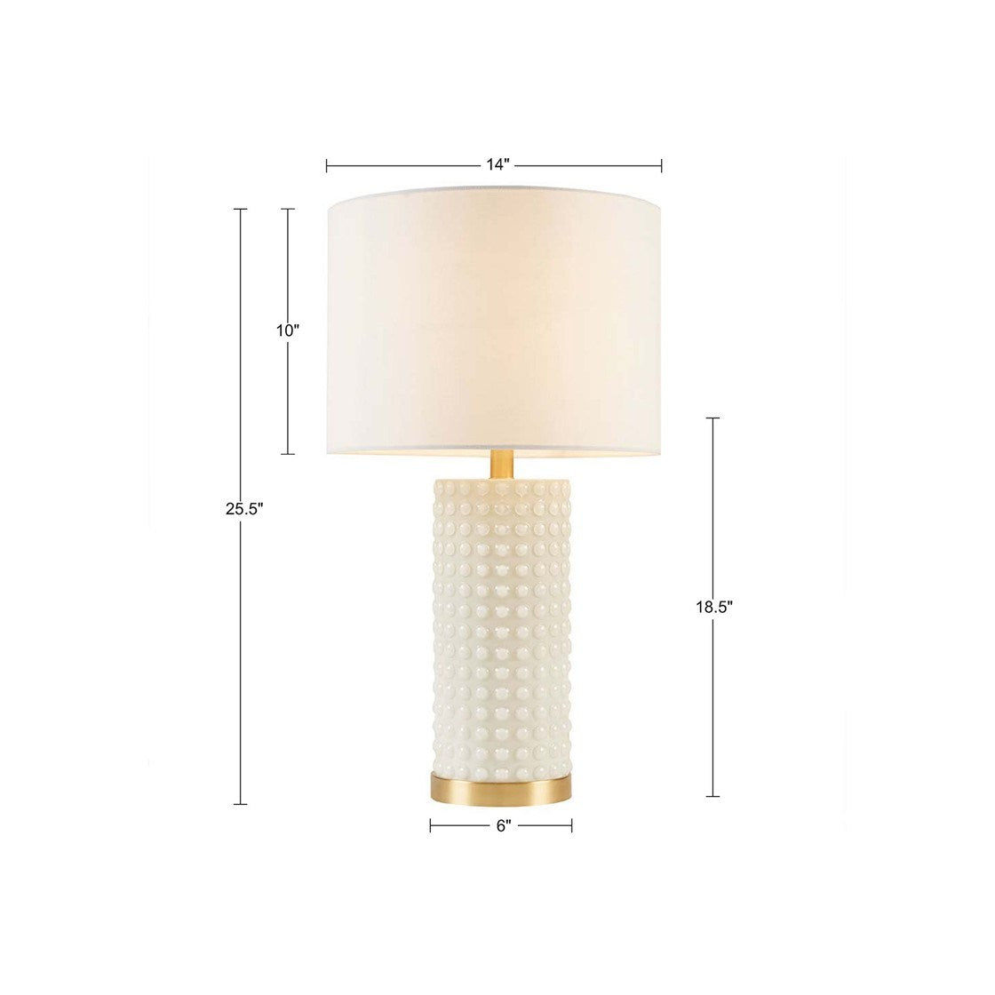 Textured Dot Table Lamp