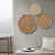 Textured Feather 3-piece Metal Disc Wall Decor Set