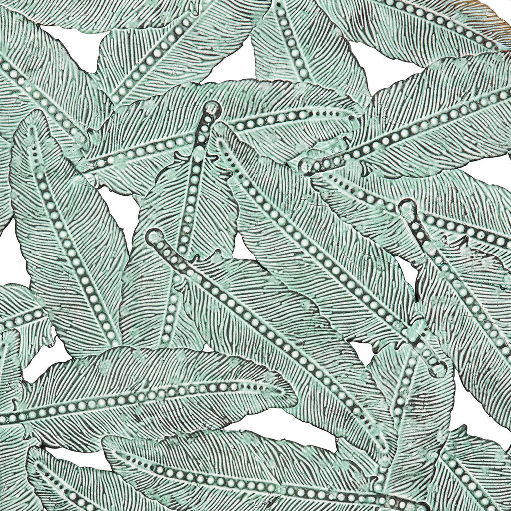 Textured Feather 3-piece Metal Disc Wall Decor Set