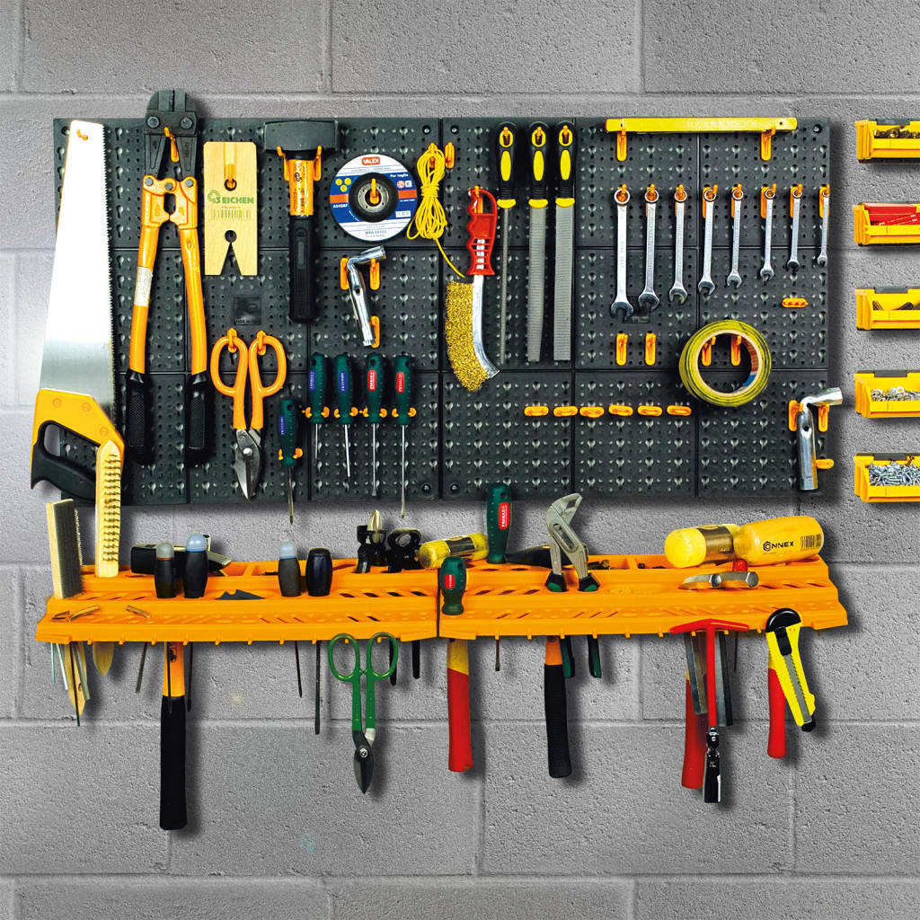 Tool Wall 19.7"x39.4" 50 Hooks PP