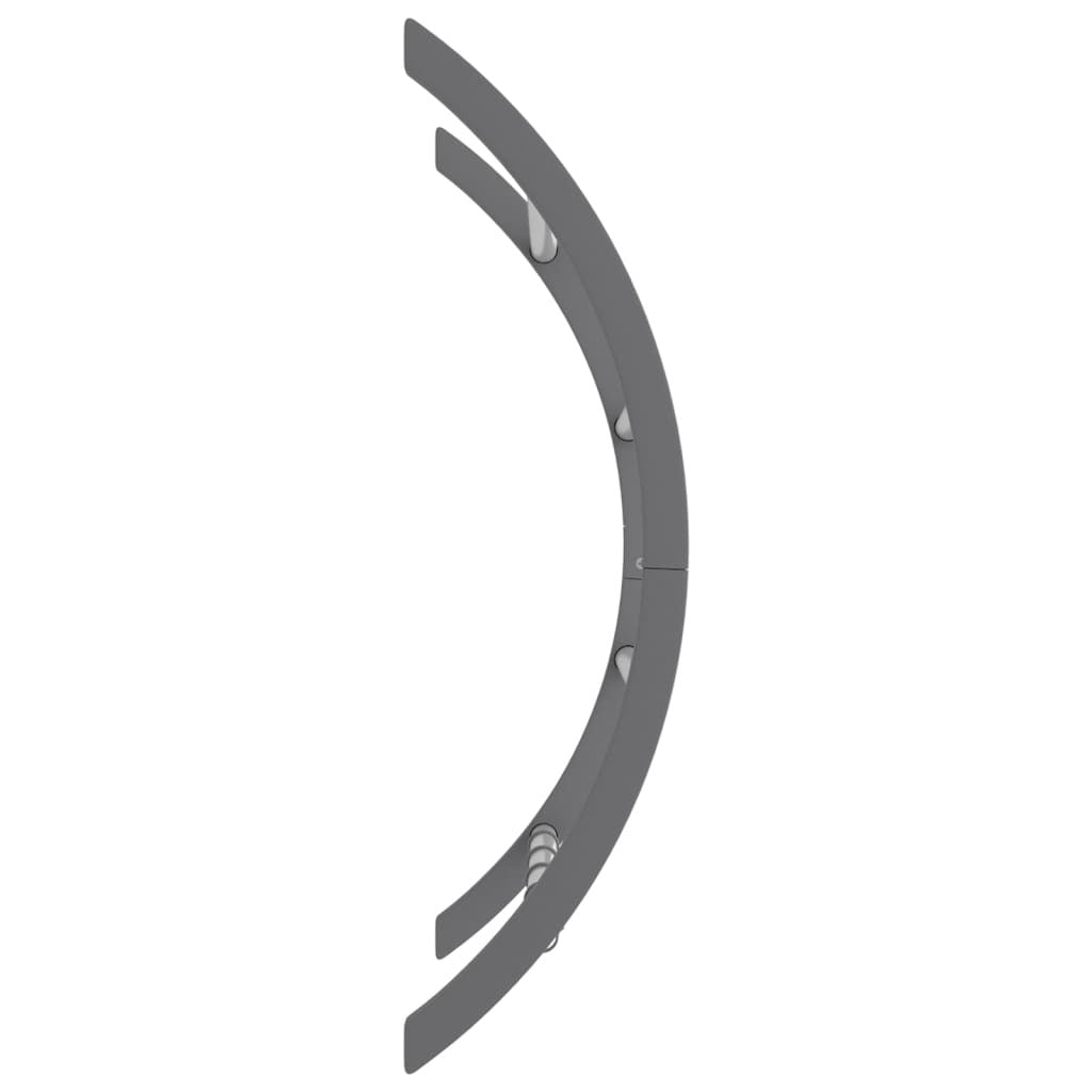 Towel Rack with Hooks Silver 22