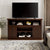 Traditional TV Media Stand Farmhouse Rustic Entertainment Console for TV Up to 65" with Open and Closed Storage Space, Espresso, 60"W*15.75"D*34.25"H