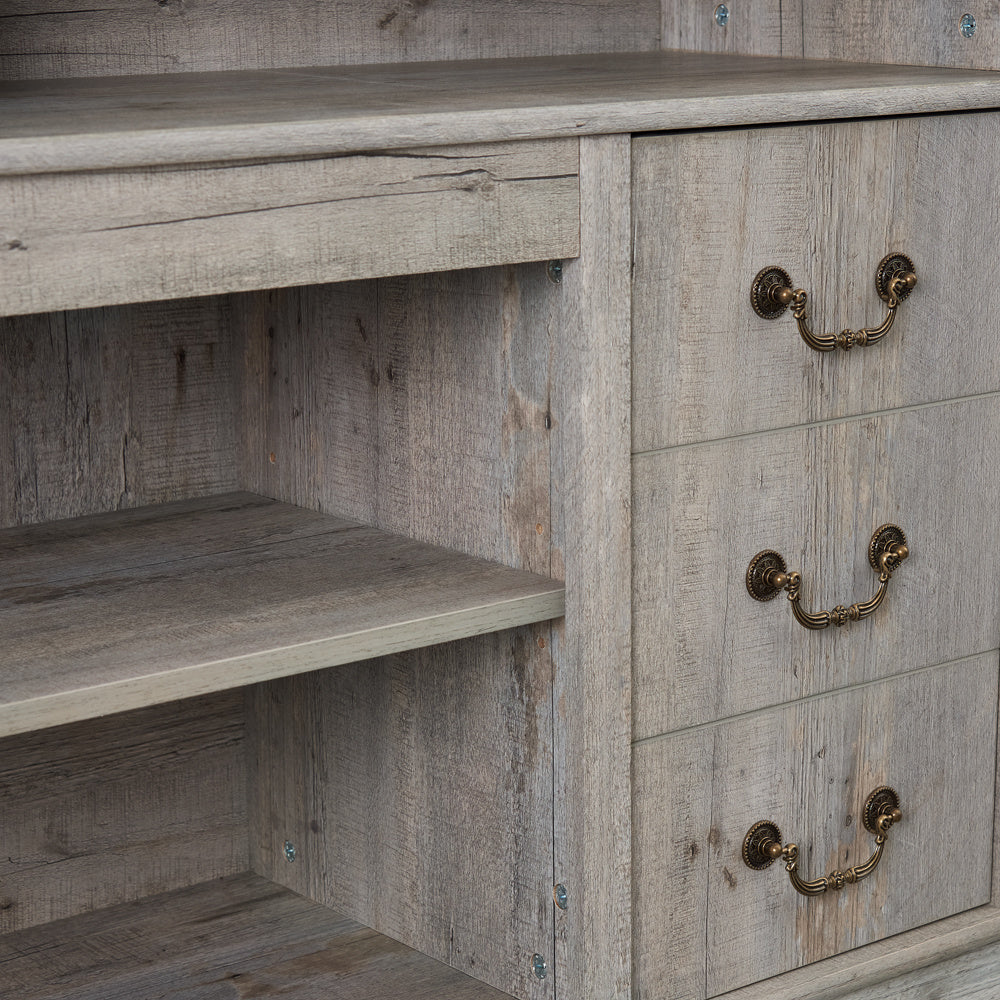 Traditional TV Media Stand Farmhouse Rustic Entertainment Console for TV Up to 65