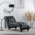 Tufted Armless Chaise Lounge