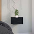 TUHOME Boa Floating Nightstand, Wall-Mounted Single Drawer Design with Handle- Black - Bedroom