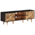 TV Stand 55.1"x11.8"x18.1" Rough Mango Wood and Solid Wood Acacia