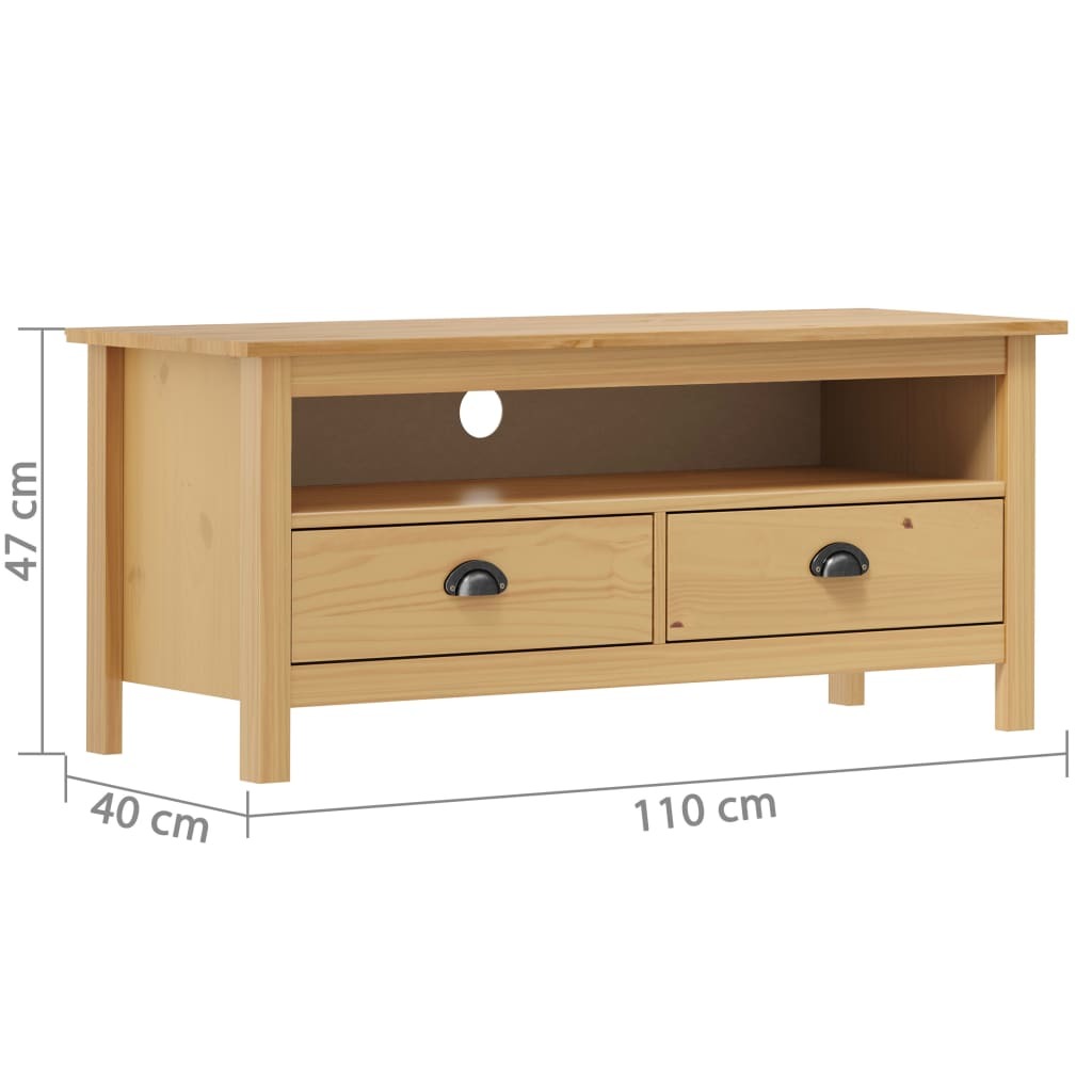 TV Stand Hill Honey Brown 43.3