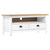 TV Stand Hill White 43.3"x15.7"x18.5" Solid Pine Wood