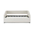 Twin Size Daybed with Trundle Upholstered Tufted Sofa Bed, Linen Fabric, Beige (82.5"x42.5"x34")