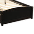 Twin size Platform Bed with Two Drawers; Espresso