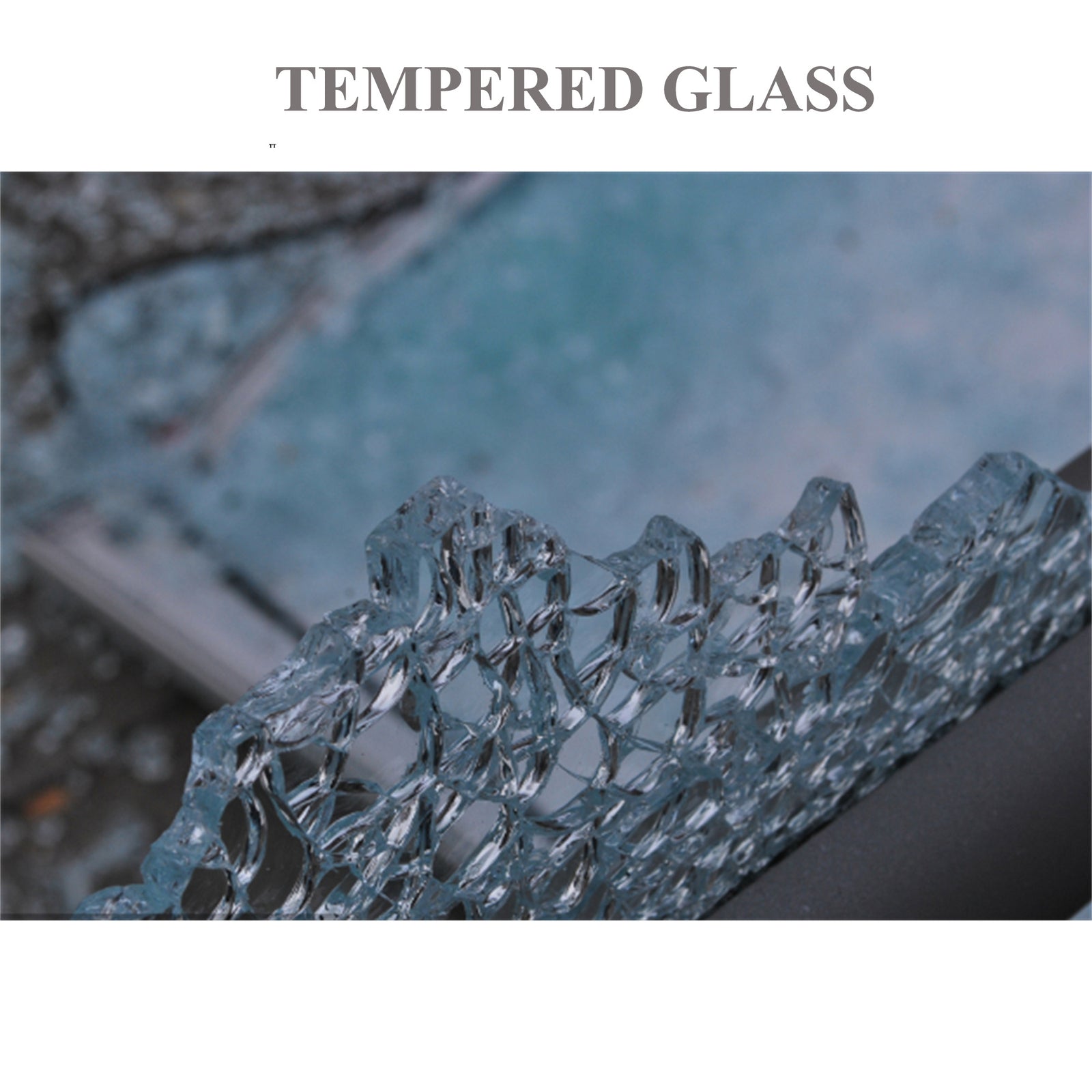 Two Door Glass Cabinet Glass Display Cabinet with 3 Shelves, White