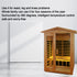 Two person Far infrared old fir outdoor sauna room
