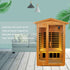 Two person Far infrared old fir outdoor sauna room