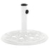 Umbrella Base White 17.3"x17.3"x12.2" Cast Iron