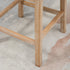 Upholstered Fabric Bar Height Bar Stools, 180° Swivel Nailhead-Trim Pub Chairs, 30" Seat Height with Rubber Wood Legs, Set of 2, Cream