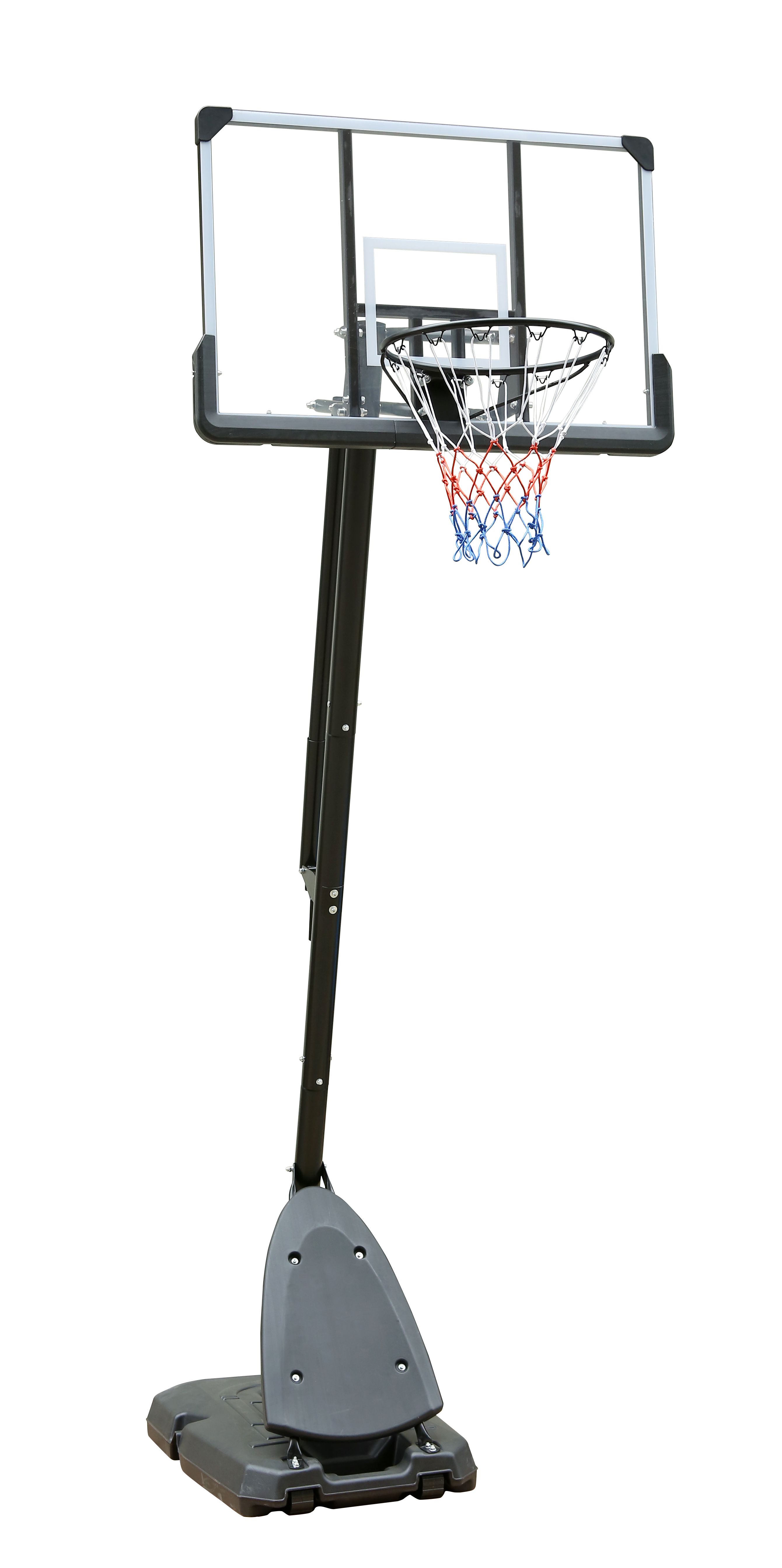 Use for Outdoor Height Adjustable 7.5 to 10ft Basketball Hoop 44 Inch Backboard Portable Basketball Goal System with Stable Base and Wheels