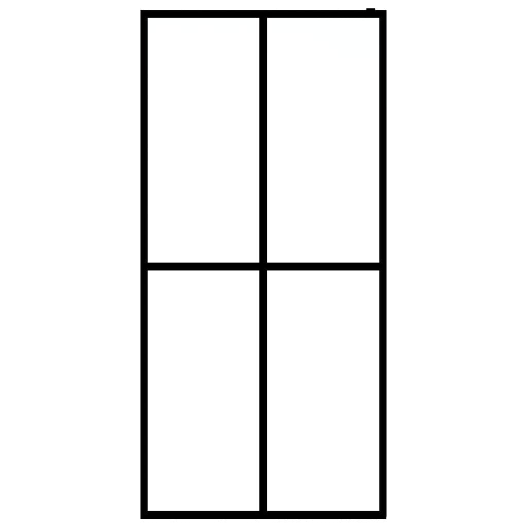 Walk-in Shower Screen Frosted Tempered Glass 35.4"x76.8"