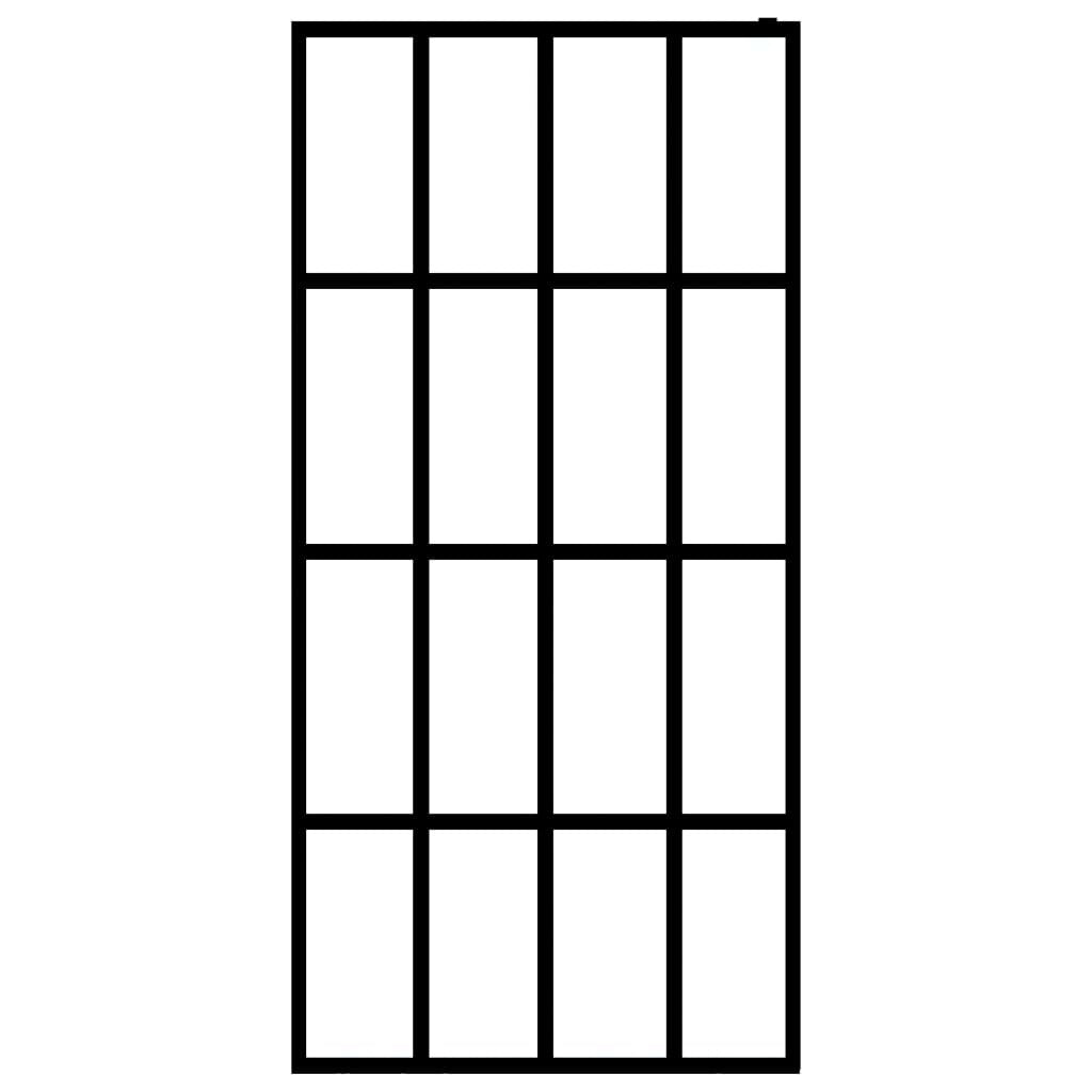 Walk-in Shower Screen Frosted Tempered Glass 35.4"x76.8"