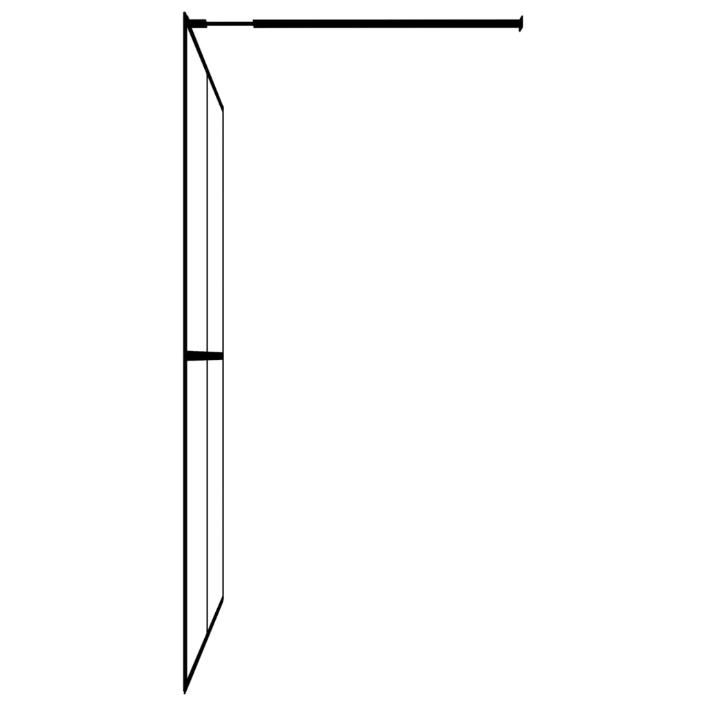 Walk-in Shower Screen Frosted Tempered Glass 35.4