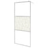 Walk-in Shower Wall ESG Glass with Stone Design 35.4"x76.8"