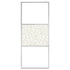 Walk-in Shower Wall ESG Glass with Stone Design 35.4"x76.8"