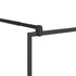 Walk-in Shower Wall with Clear ESG Glass 35.4"x76.8" Black