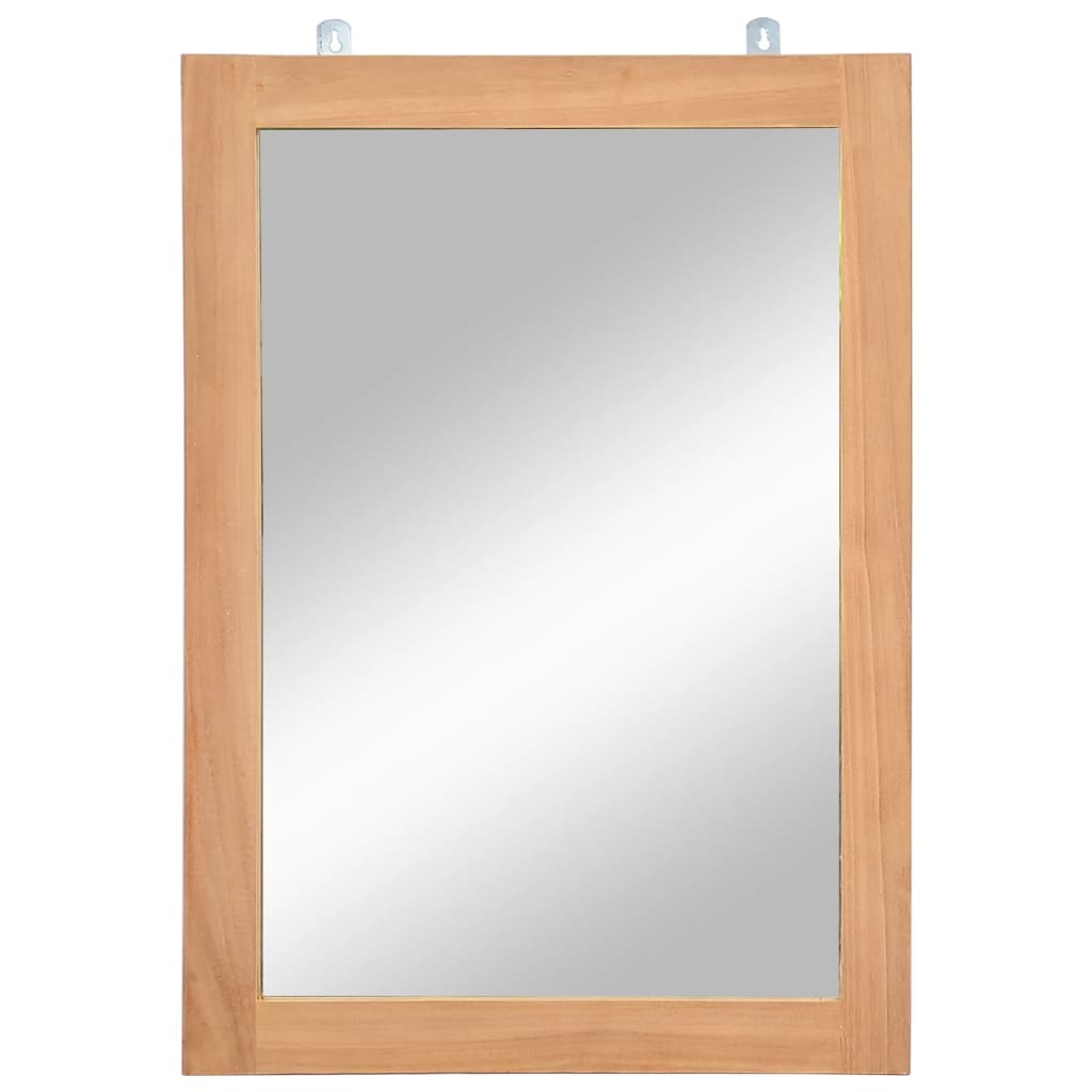 Wall Mirror Solid Teak 19.7