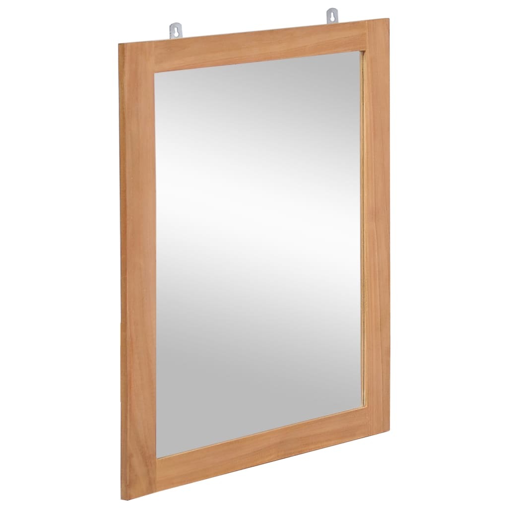 Wall Mirror Solid Teak 19.7