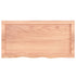 Wall Shelf Light Brown 31.5"x15.7"x(0.8"-1.6") Treated Solid Wood Oak