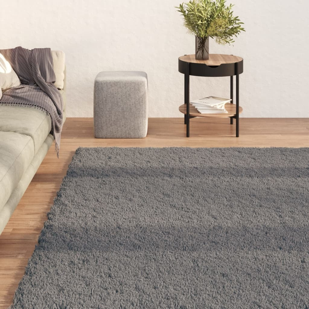 Washable Rug Soft Shaggy Anthracite 63