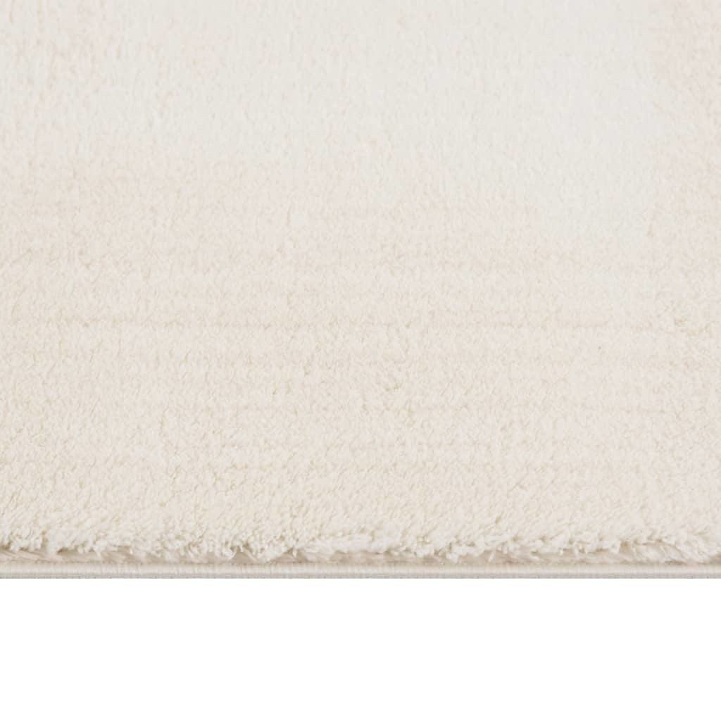 Washable Rug Soft Shaggy Cream 63