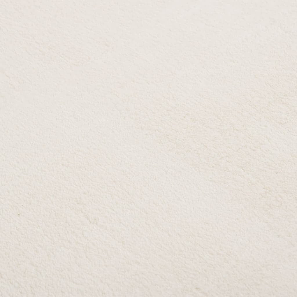 Washable Rug Soft Shaggy Cream 63