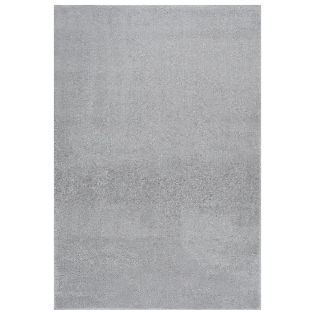Washable Rug Soft Shaggy Gray 63