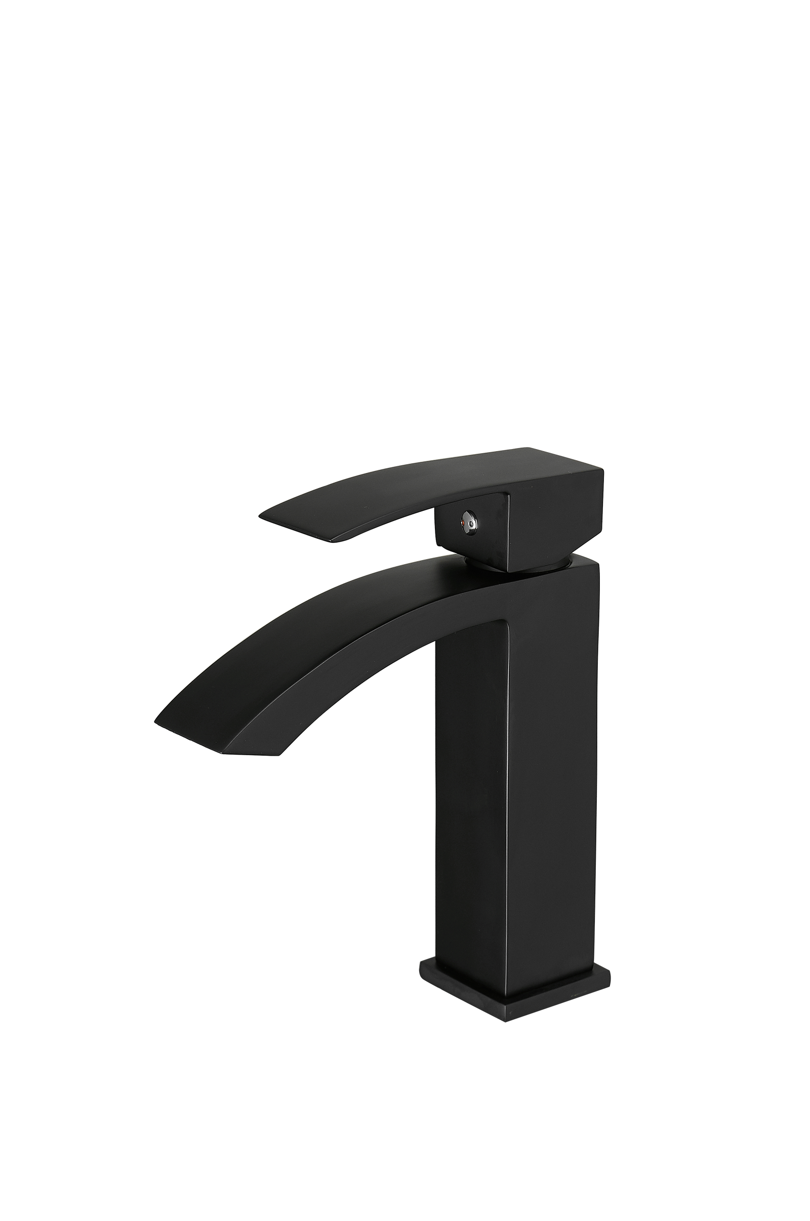 Waterfall Spout Bathroom Faucet, Single Handle Bathroom Faucet 1 Holes