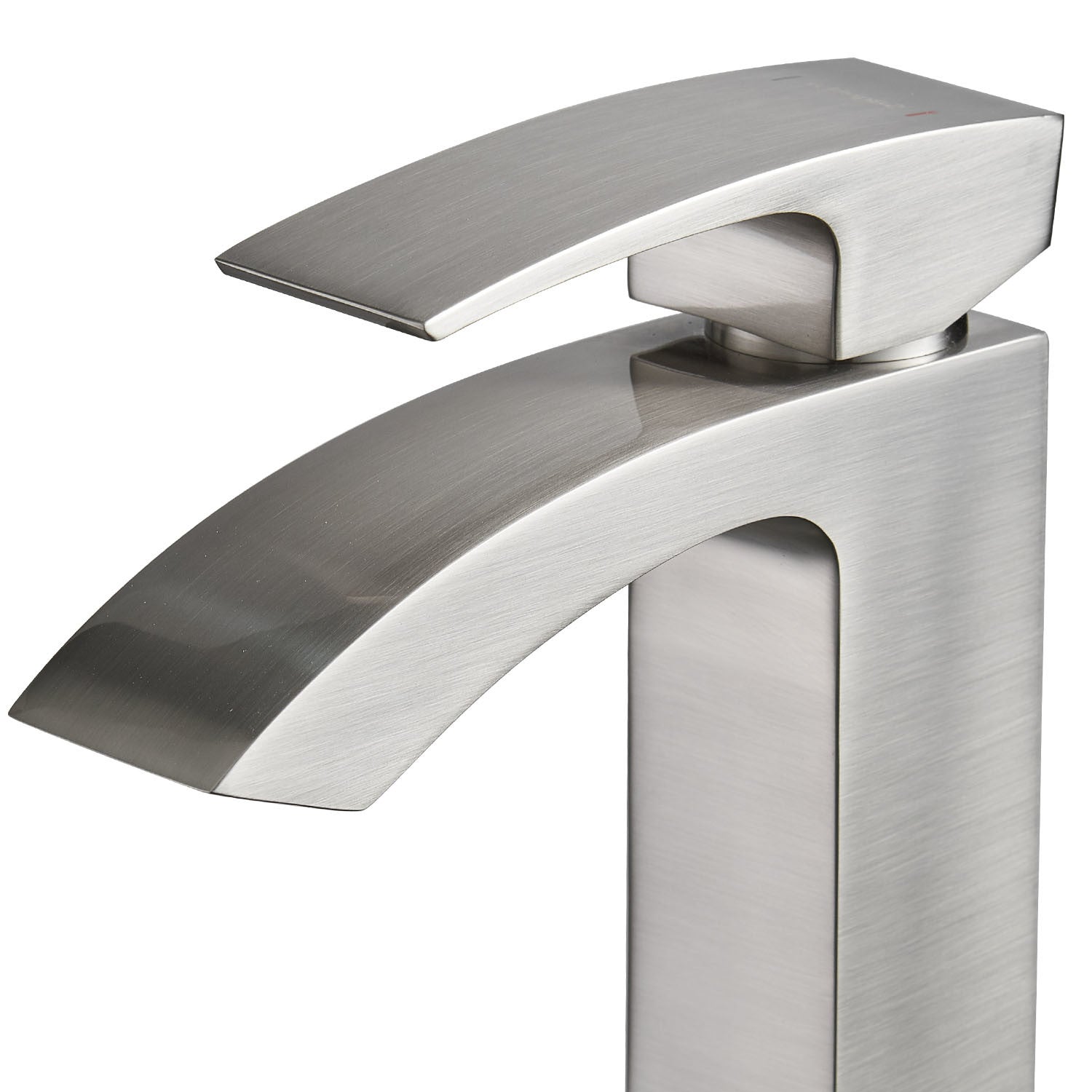 Waterfall Spout Bathroom Faucet, Single Handle Bathroom Faucet 1 Holes