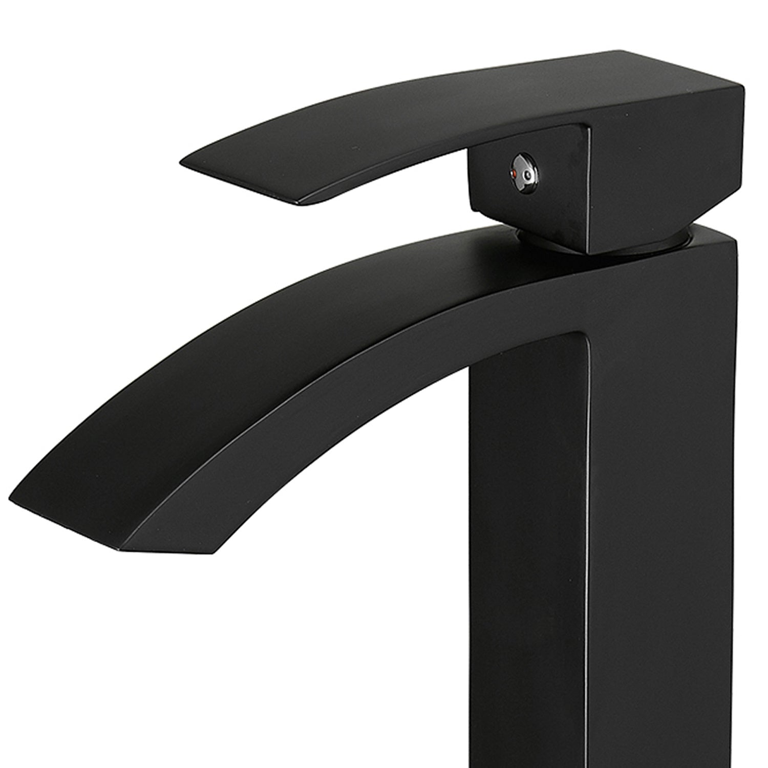 Waterfall Spout Bathroom Faucet, Single Handle Bathroom Faucet 1 Holes