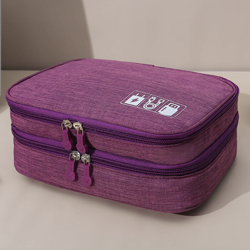 Waterproof Multi-Function Digital Package Headphone Storage Box Cable Organizer Bag USB Storage Bag Cable Cord Organizer Bag Cable Organizer Travel Bag - WoodPoly.com
