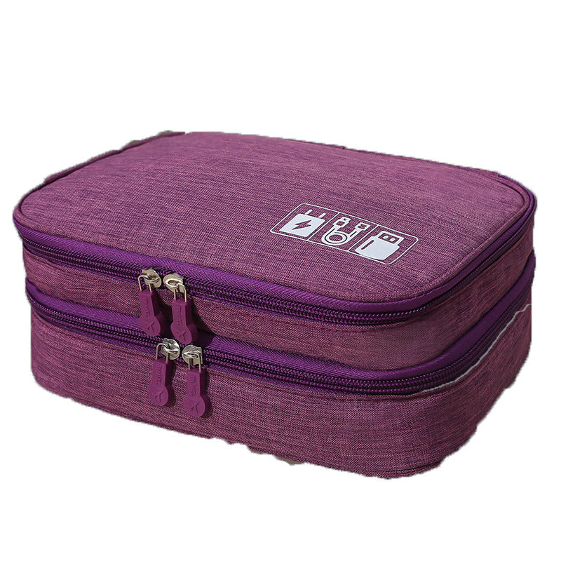 Waterproof Multi-Function Digital Package Headphone Storage Box Cable Organizer Bag USB Storage Bag Cable Cord Organizer Bag Cable Organizer Travel Bag - WoodPoly.com